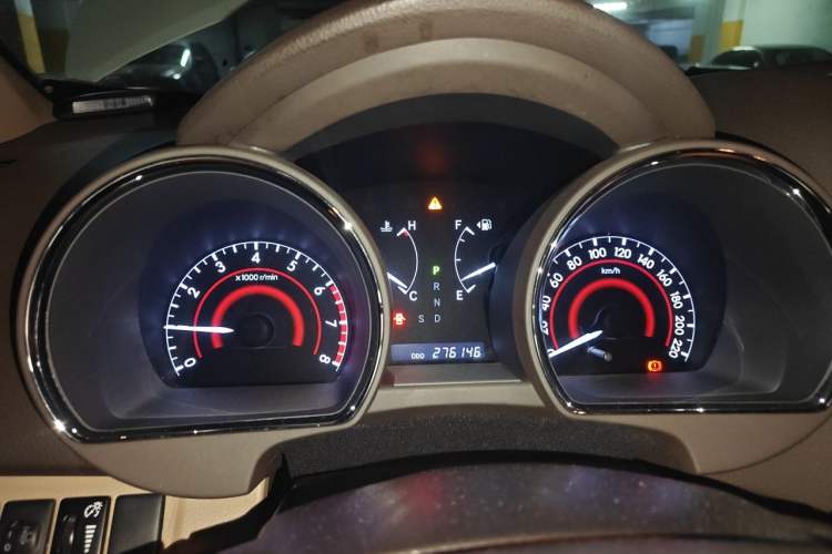 Used Toyota Highlander 2012 2.7L Two-Wheel Drive 7-Seater Luxury Edition Instrument Cluster