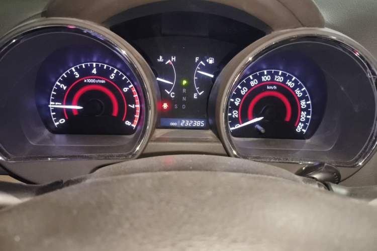 Used Toyota Highlander 2012 2.7L 2WD 5-Seater Elite Edition Odometer Close Up