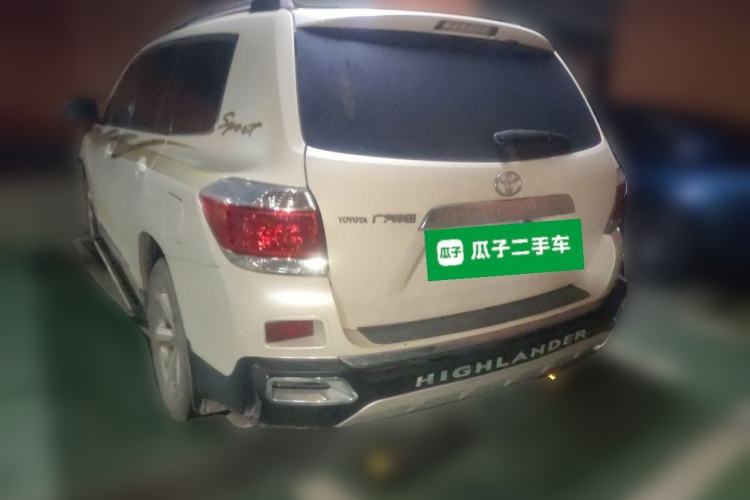 Used Toyota Highlander 2012 2.7L 2WD 5-Seater Elite Edition Rear Left 45 Deg