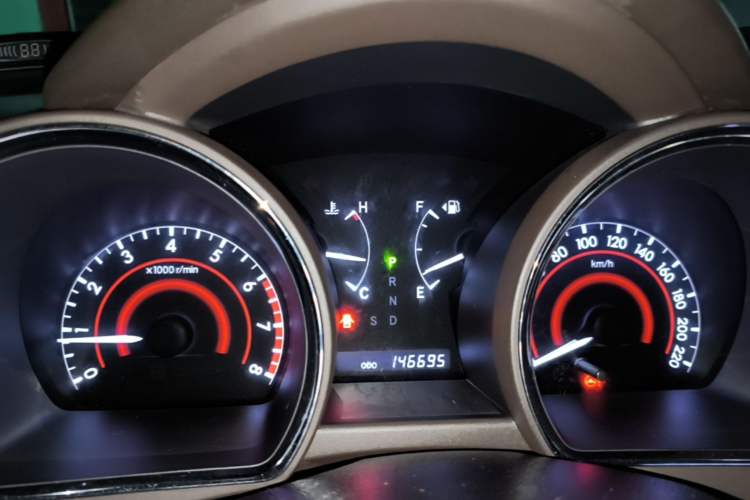 Used Toyota Highlander 2013 2.7L Two-Wheel Drive 5-Seater Purple Gold Edition Instrument Cluster