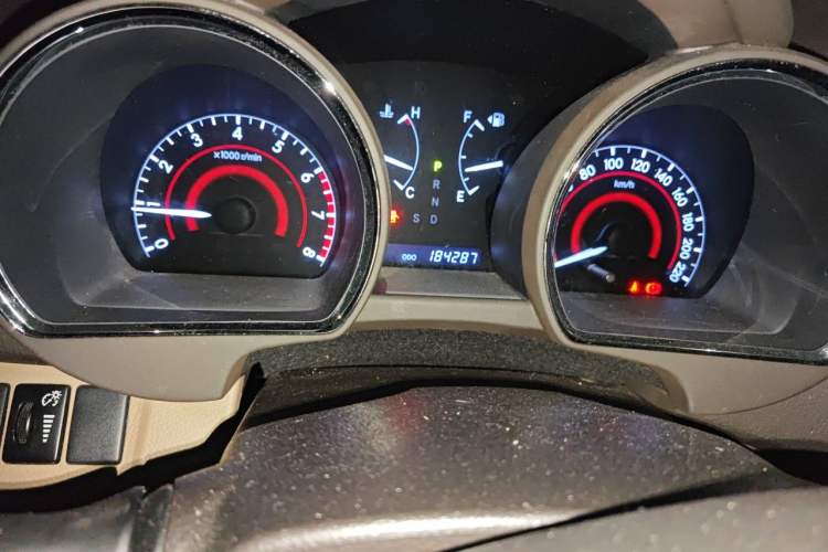 Used Toyota Highlander 2013 2.7L Two-Wheel Drive 5-Seater Purple Gold Edition Odometer Close Up