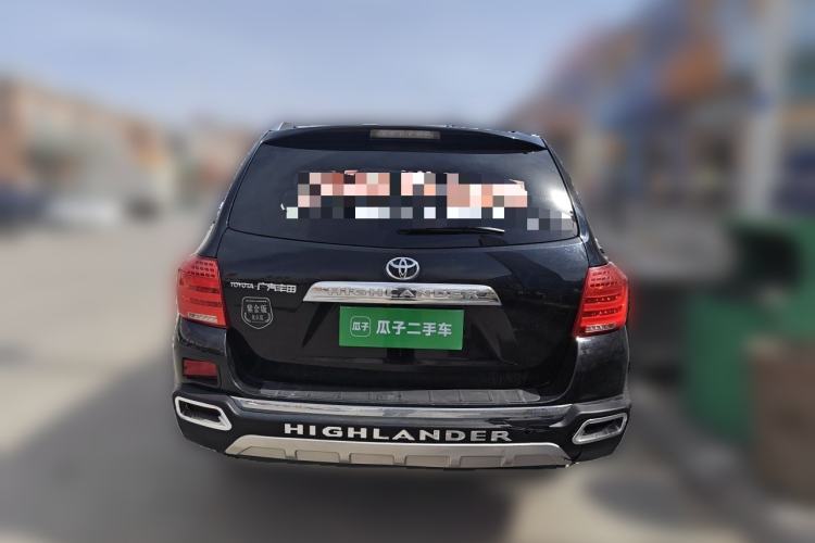 Used Toyota Highlander 2013 2.7L Two-Wheel Drive 7-Seater Zijin Edition Rear