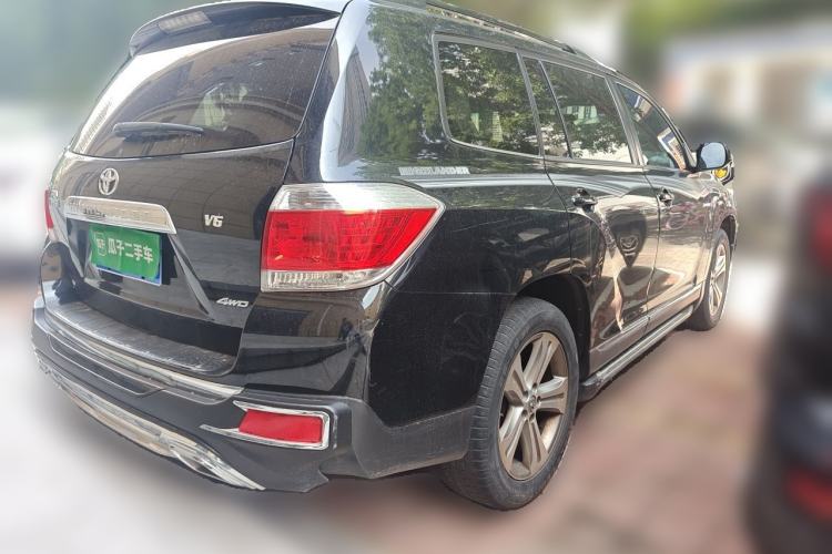 Used Toyota Highlander 2013 2.7L Two-Wheel Drive 7-Seater Zijin Edition Rear Right 45 Deg