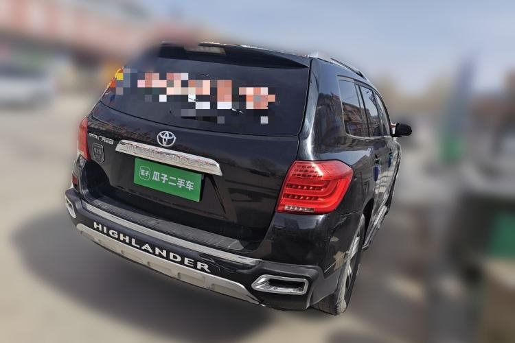 Used Toyota Highlander 2013 2.7L Two-Wheel Drive 7-Seater Zijin Edition Rear Right 45 Deg