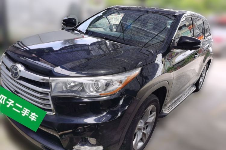 Used Toyota Highlander 2015 2.0T Four-Wheel Drive Ultimate Edition 7-Seater Guazi used car, China used car export, Used car for sale, Used cars, Cheapest cars for sale
