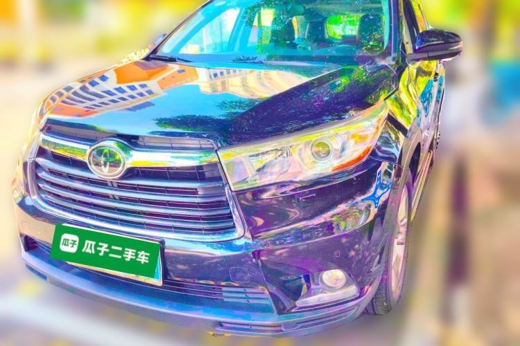Used Toyota Highlander 2015 2.0T Four-Wheel Drive Ultimate Edition 7-Seater Guazi used car, China used car export, Used car for sale, Used cars, Cheapest cars for sale