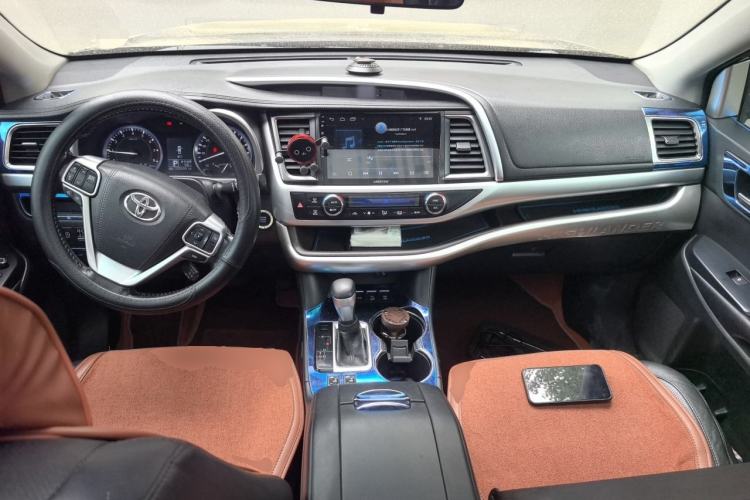 Used Toyota Highlander 2015 2.0T Four-Wheel Drive Luxury Edition 7-Seater Center Console