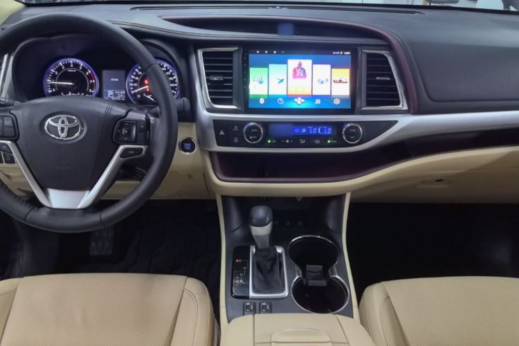 Used Toyota Highlander 2015 2.0T Four-Wheel Drive Luxury Edition 7-Seater Center Console