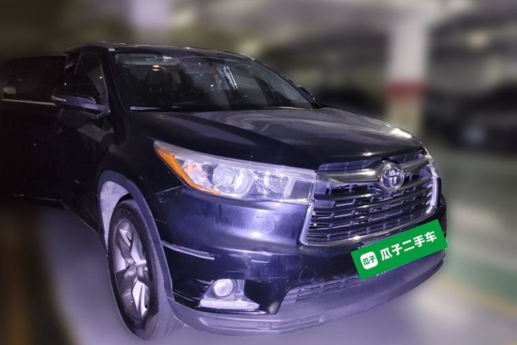 Used Toyota Highlander 2015 2.0T Four-Wheel Drive Luxury Edition 7-Seater Front Right 45 Deg