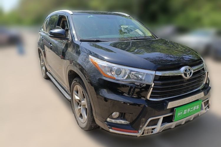 Used Toyota Highlander 2015 2.0T Four-Wheel Drive Luxury Edition 7-Seater Front Right 45 Deg