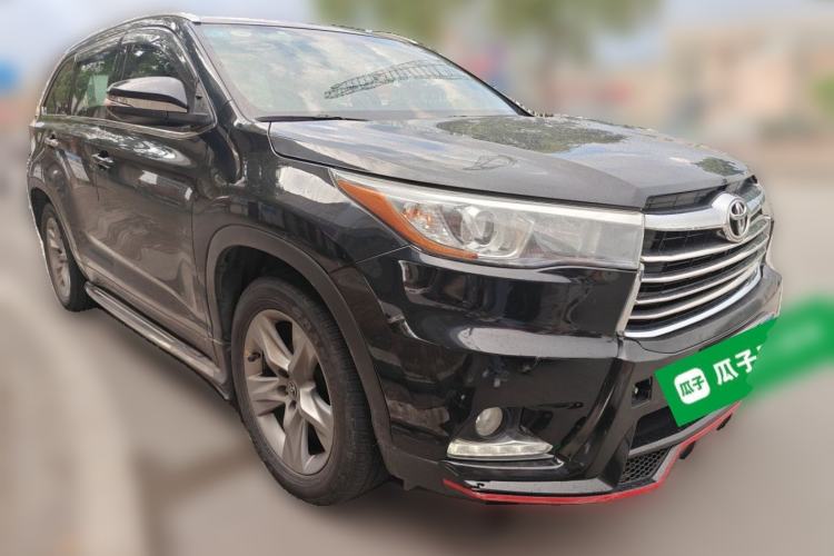 Used Toyota Highlander 2015 2.0T Four-Wheel Drive Luxury Edition 7-Seater Front Right 45 Deg