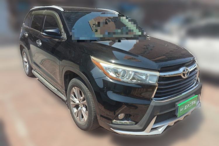 Used Toyota Highlander 2015 2.0T Four-Wheel Drive Elite Edition 7-Seater Front Right 45 Deg