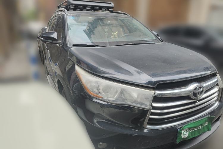 Used Toyota Highlander 2015 2.0T Four-Wheel Drive Luxury Edition 7-Seater Front Right 45 Deg