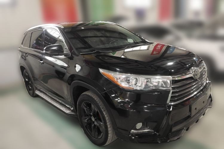 Used Toyota Highlander 2015 2.0T Four-Wheel Drive Luxury Edition 7-Seater Front Right 45 Deg