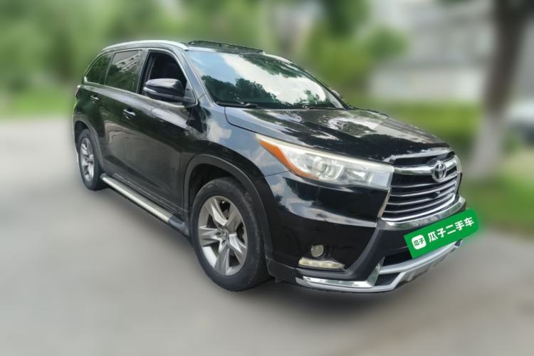 Used Toyota Highlander 2015 2.0T Four-Wheel Drive Luxury Edition 7-Seater Front Right 45 Deg