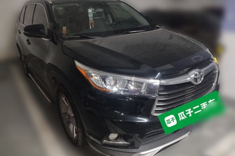 Used Toyota Highlander 2015 2.0T Four-Wheel Drive Luxury Edition 7-Seater Front Right 45 Deg