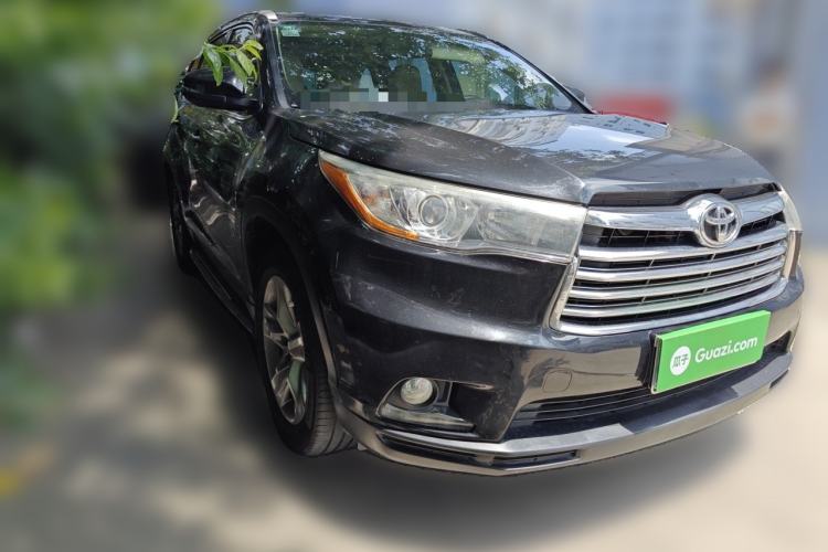 Used Toyota Highlander 2015 2.0T Four-Wheel Drive Luxury Edition 7-Seater Front Right 45 Deg
