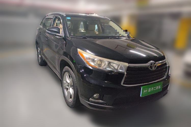 Used Toyota Highlander 2015 2.0T Four-Wheel Drive Luxury Edition 7-Seater Front Right 45 Deg