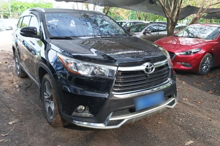Used Toyota Highlander 2015 2.0T Four-Wheel Drive Luxury Edition 7-Seater Front Right 45 Deg