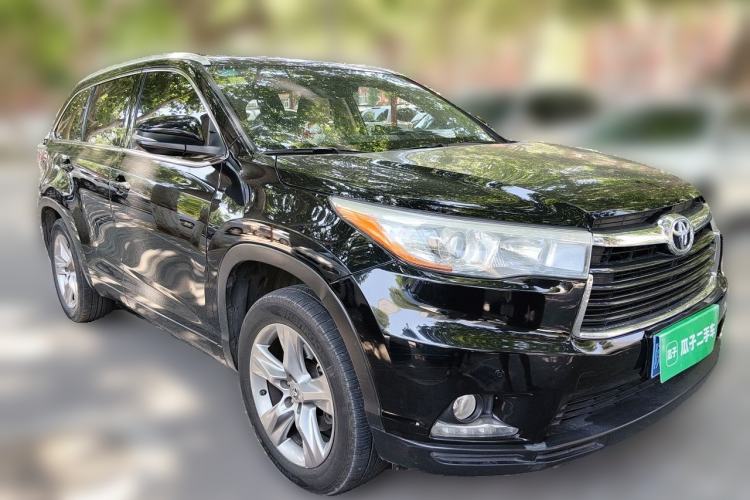 Used Toyota Highlander 2015 2.0T Four-Wheel Drive Luxury Edition 7-Seater Front Right 45 Deg