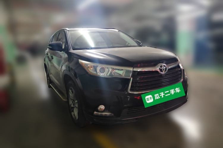 Used Toyota Highlander 2015 2.0T Four-Wheel Drive Luxury Edition 7-Seater Front Right 45 Deg