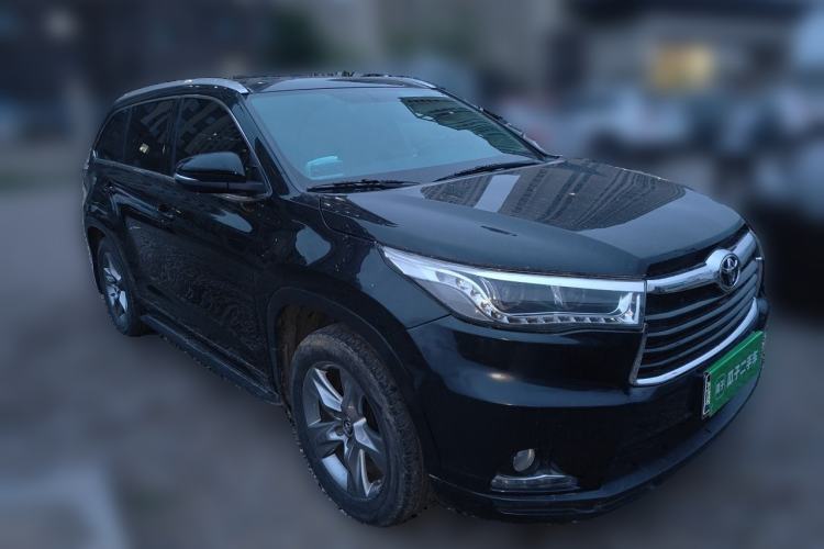Used Toyota Highlander 2015 2.0T Four-Wheel Drive Luxury Edition 7-Seater Front Right 45 Deg