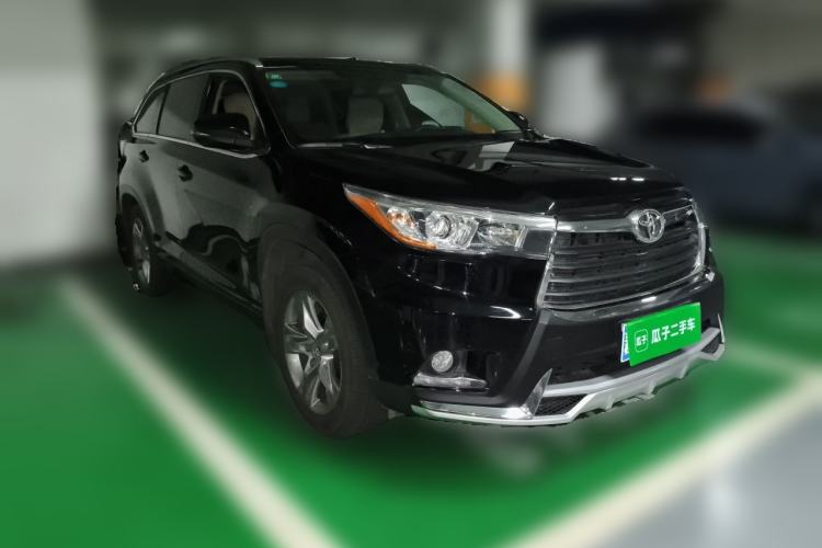 Used Toyota Highlander 2015 2.0T Four-Wheel Drive Luxury Edition 7-Seater Front Right 45 Deg