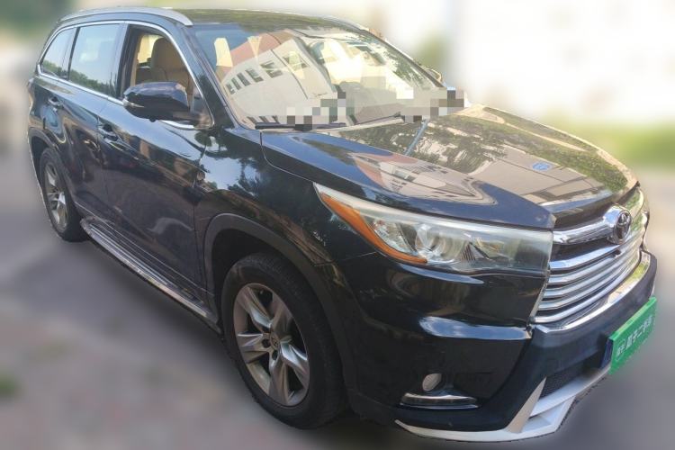 Used Toyota Highlander 2015 2.0T Four-Wheel Drive Luxury Edition 7-Seater Front Right 45 Deg
