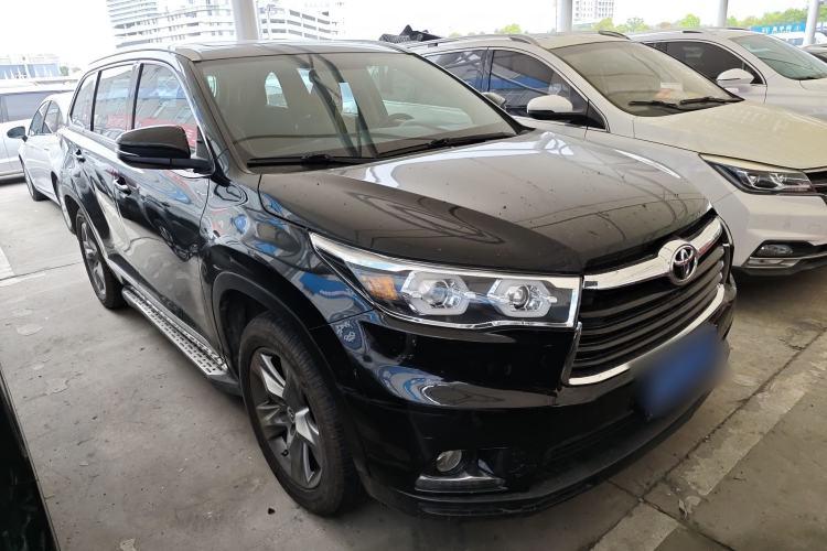 Used Toyota Highlander 2015 2.0T Four-Wheel Drive Luxury Edition 7-Seater Front Right 45 Deg