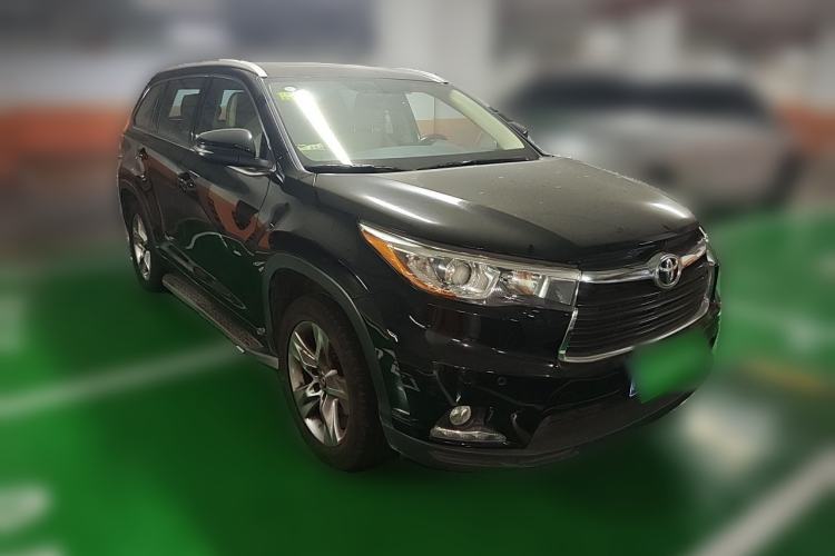 Used Toyota Highlander 2015 2.0T Four-Wheel Drive Luxury Edition 7-Seater Front Right 45 Deg