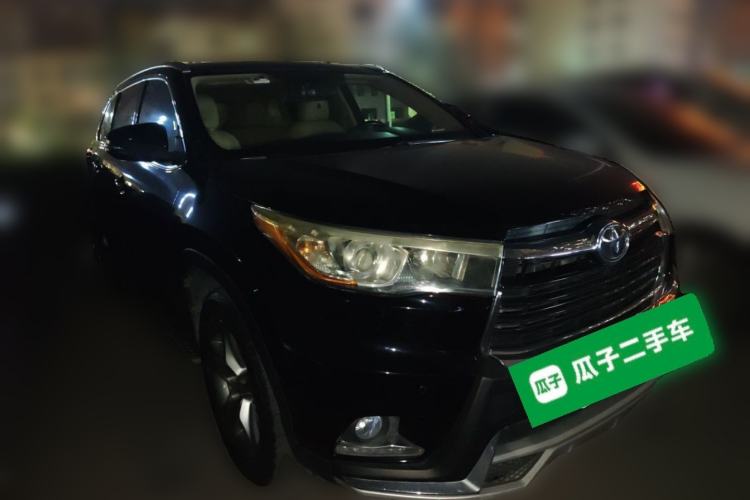 Used Toyota Highlander 2015 2.0T Four-Wheel Drive Luxury Edition 7-Seater Front Right 45 Deg