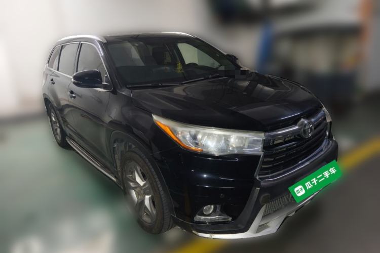 Used Toyota Highlander 2015 2.0T Four-Wheel Drive Luxury Edition 7-Seater Front Right 45 Deg
