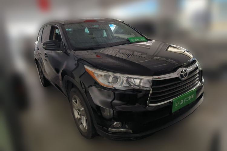 Used Toyota Highlander 2015 2.0T Four-Wheel Drive Luxury Edition 7-Seater Front Right 45 Deg