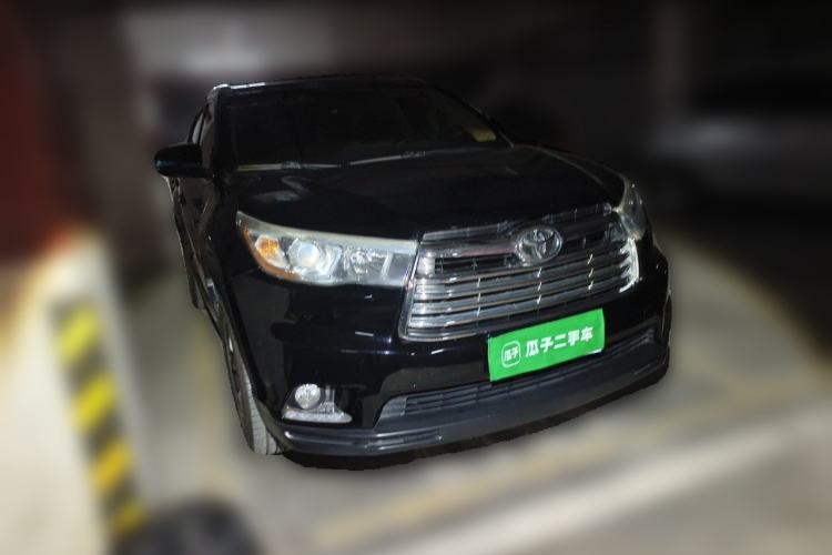 Used Toyota Highlander 2015 2.0T Four-Wheel Drive Luxury Edition 7-Seater Front Right 45 Deg