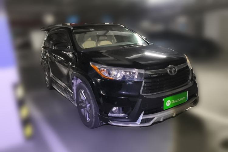 Used Toyota Highlander 2015 2.0T Four-Wheel Drive Luxury Edition 7-Seater Front Right 45 Deg