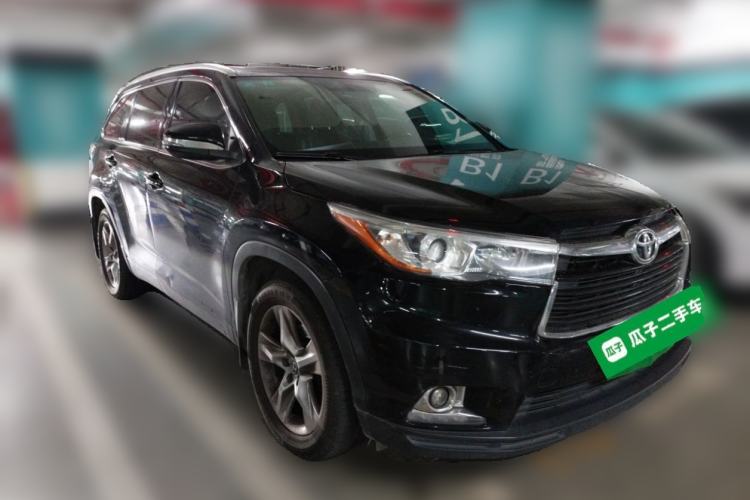 Used Toyota Highlander 2015 2.0T Four-Wheel Drive Luxury Edition 7-Seater Front Right 45 Deg