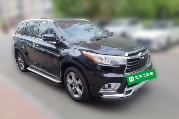 Used Toyota Highlander 2015 2.0T Four-Wheel Drive Luxury Edition 7-Seater Front Right 45 Deg