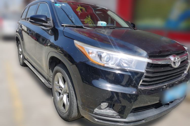 Used Toyota Highlander 2015 2.0T Four-Wheel Drive Luxury Edition 7-Seater Front Right 45 Deg