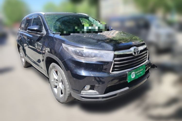 Used Toyota Highlander 2015 2.0T Four-Wheel Drive Luxury Edition 7-Seater Front Right 45 Deg