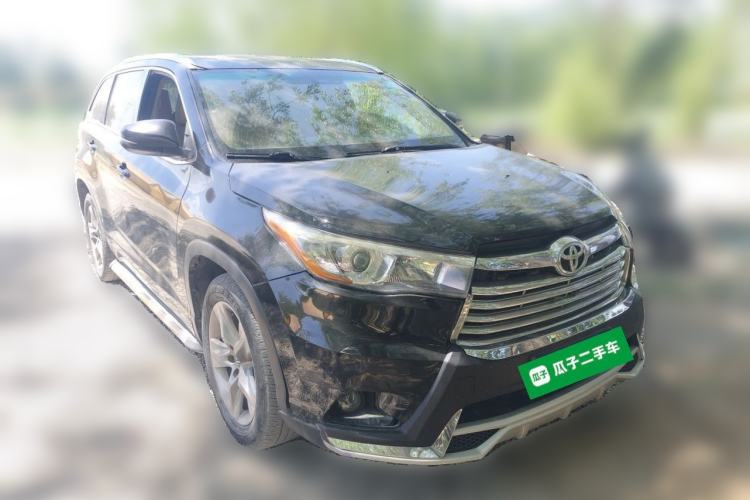 Used Toyota Highlander 2015 2.0T Four-Wheel Drive Luxury Edition 7-Seater Front Right 45 Deg