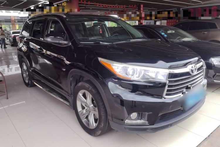 Used Toyota Highlander 2015 2.0T Four-Wheel Drive Luxury Edition 7-Seater Front Right 45 Deg