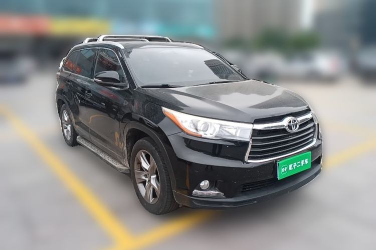 Used Toyota Highlander 2015 2.0T Four-Wheel Drive Luxury Edition 7-Seater Front Right 45 Deg