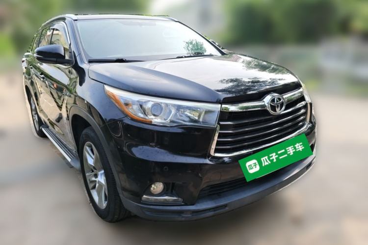 Used Toyota Highlander 2015 2.0T Four-Wheel Drive Luxury Edition 7-Seater Front Right 45 Deg