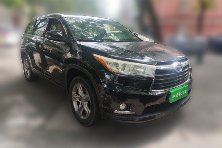 Used Toyota Highlander 2015 2.0T Four-Wheel Drive Luxury Edition 7-Seater Front Right 45 Deg
