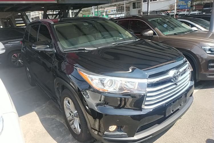 Used Toyota Highlander 2015 2.0T Four-Wheel Drive Luxury Edition 7-Seater Front Right 45 Deg