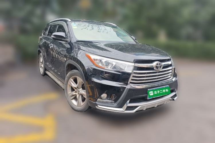 Used Toyota Highlander 2015 2.0T Four-Wheel Drive Luxury Edition 7-Seater Front Right 45 Deg