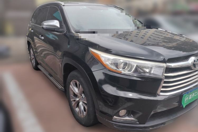 Used Toyota Highlander 2015 2.0T Four-Wheel Drive Elite Edition 7-Seater Front Right 45 Deg