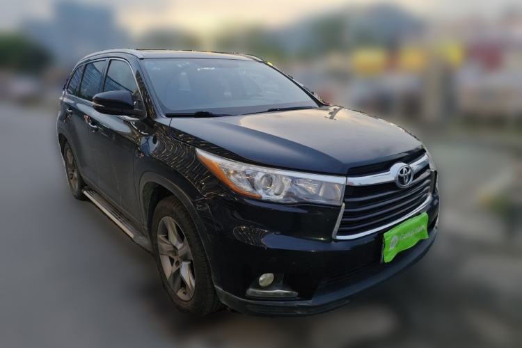 Used Toyota Highlander 2015 2.0T Four-Wheel Drive Luxury Edition 7-Seater Front Right 45 Deg