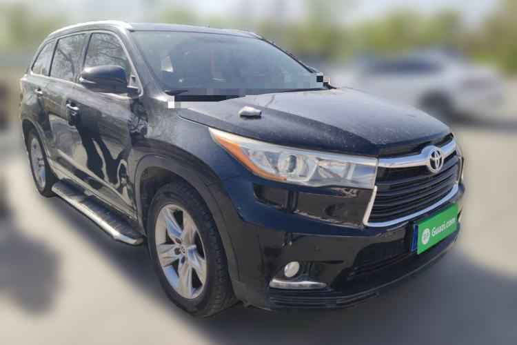 Used Toyota Highlander 2015 2.0T Four-Wheel Drive Luxury Edition 7-Seater Front Right 45 Deg