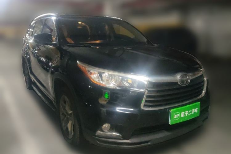 Used Toyota Highlander 2015 2.0T Four-Wheel Drive Ultimate Edition 7-Seater Front Right 45 Deg